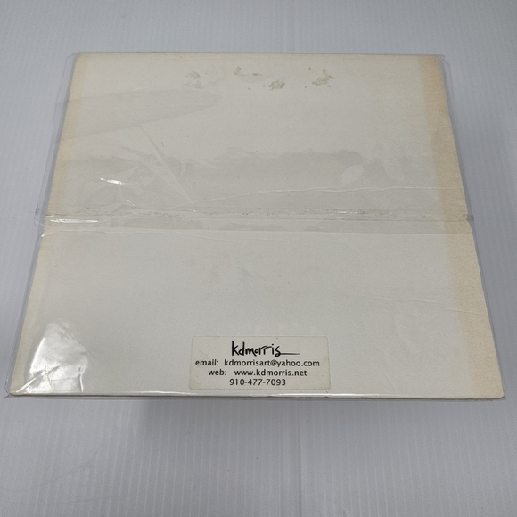 Art Print by KD Morris Beach Scene Titled Non Attachment Signed Ready To Frame - Picture 6 of 7